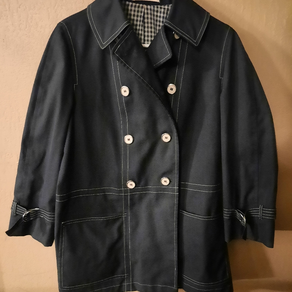 Vintage Misty Harbor Ltd. Navy Trench Coat